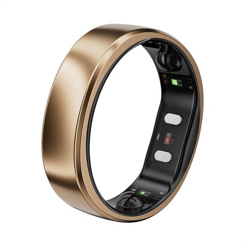RingConn Gen 2 Air Ultra-Thin Smart Ring(Size 8, Dune Gold) | 10-Day Battery Life, Fitness/Sleep/Stress/HR Tracker for Women&Men, No App Fee for Standard Features,iOS & Android Compatible in Kuwait