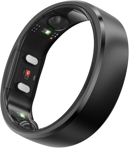 RingConn Gen 2 Smart Ring - Sleep Apnea Monitoring(Gold, Size 8) | No APP Subscription, 12-Day Battery Life, Stress/Heart Rate/Women's Health Tracker, Android & iOS Compatible in Saudi Arabia