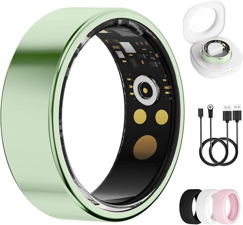 Smart Ring for Women & Men, Health Tracker Ring, Fitness Tracker Ring | Blood Pressure,Temperature,Heart Rate,SpO2,HRV & Stress, IP68 Waterproof, Sleep Tracker, No App Fee (Lavender Pink,9#) in Saudi Arabia