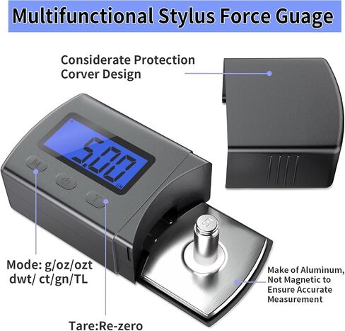 DIGITNOW Digital Turntable Stylus Force Scale Gauge 0.01g/5.00g,Tracking Force Pressure Scale for Tonearm Phono Cartridge, Blue LCD Backlight in Saudi Arabia