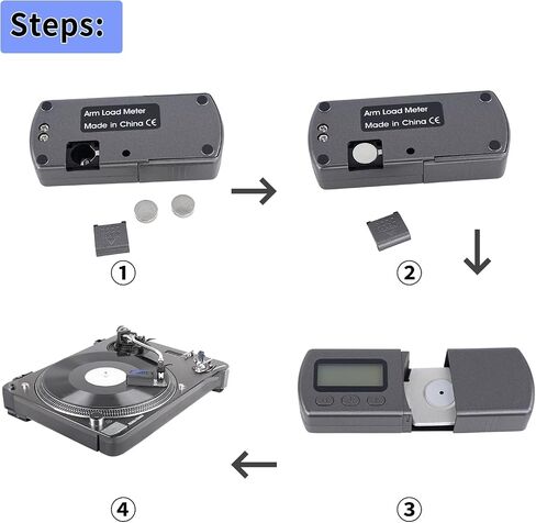 DIGITNOW Digital Turntable Stylus Force Scale Gauge 0.01g/5.00g,Tracking Force Pressure Scale for Tonearm Phono Cartridge, Blue LCD Backlight in Saudi Arabia