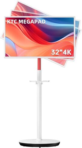 KTC 25 Inch MEGAPAD Portable TV Tablet - Smart Touch Screen Monitor 1080P, Android 14, EDLA-Certificated, 8G+128G Storage, Built-in Camera and Battery for Outdoor Camping Travel, Remote Control, A25Q5 in Kuwait