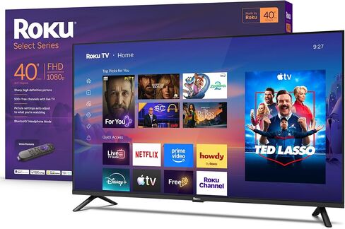 Roku 40-Inch Select Series Smart TV 2026-1080p Full HD TV - RokuTV | Flat Screen LED Television with Voice Remote, Wi-Fi & Bluetooth Headphone Mode - Streaming Live Local News Sports & Movies in Saudi Arabia