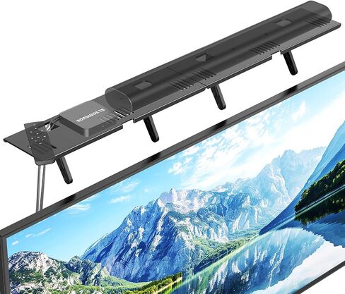 Soundbar Mount, No Drilling Steel TV Top Shelf Fits Most of Sound Bars | Universal Sound Bar TV Mount Bracket Up to 15 Lbs, Sound Bar Stand Compatible with Samsung, Sony, LG,Bose, 33.8x4.7inch in Saudi Arabia
