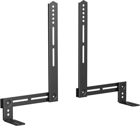 USX MOUNT Universal Soundbar Mount, Sound Bar TV Bracket for Soundbar with Speaker, Fits 2 Installation Options, Removable No-Slip Base Holder Extends 3.46"-6.06" in Kuwait