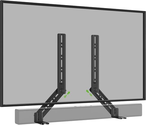 USX MOUNT Universal Soundbar Mount, Sound Bar TV Bracket for Soundbar with Speaker, Fits 2 Installation Options, Removable No-Slip Base Holder Extends 3.46"-6.06" in Kuwait