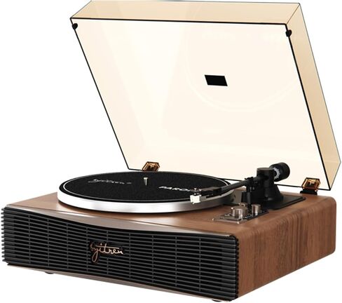 Paron Vinyl Record Player,Bluetooth Turntable,Built-in Speaker | Adjustable Counterweight,Vintage Phonograph Style,Design Award,Home Decor,AT3600L Stylus,Three-point suspension system in Saudi Arabia