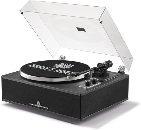 ANGELS HORN Vinyl Record Player, Bluetooth Turntable with Built in Speakers Phono Preamp, High Fidelity Turntables for Vinyl Records with Magnetic Cartridge AT-3600L, Belt Drive 2-Speed in Kuwait