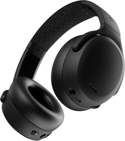 Skullcandy Crusher ANC 2 Noise Cancelling Wireless Headphones - True Black | Multi-Sensory Crusher Bass, Over-Ear Fit, Bluetooth, 60 Hours Battery, Working Out, Gym, Travel, Studying, Music, Gaming in Kuwait