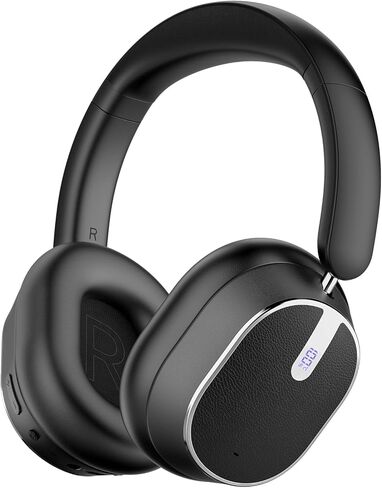 Hybrid Active Noise Cancelling Bluetooth Headphones Wireless Headphones | Over Ear, 120H Playtime, Hi-Res Audio, Deep Bass, Memory Foam Ear Cups for Home Office Travel Black in Kuwait