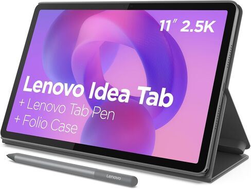 Lenovo Idea Tab - College Tablet - 11″ 2.5K IPS Touchscreen Display - 90Hz - MediaTek Dimensity 6300-8 GB Memory - 256 GB Storage - Integrated Arm Mali-G57 MC2 - Tab Pen and Folio Case in Kuwait