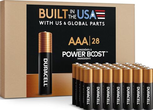 Duracell Coppertop AA Batteries, 28 Count, 12-Year Shelf Life, Storage Tray in Kuwait