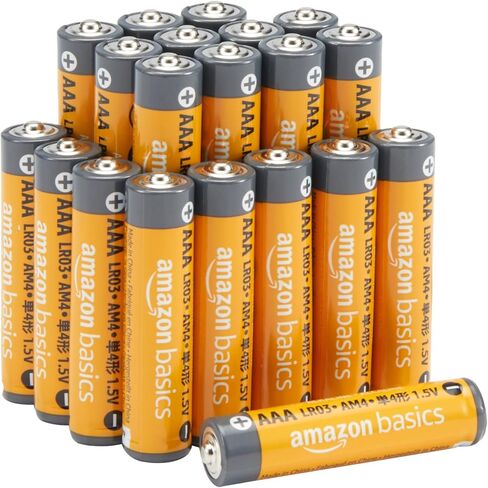 Amazon Basics 20-Count Long-Lasting AAA Alkaline Batteries, 1.5V, 10-Year Leak-Proof Shelf Life for Remote Controls, Flashlights in Kuwait