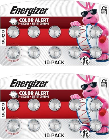 Energizer CR2032 Batteries (10 Pack), 3V Lithium Coin Batteries in Saudi Arabia