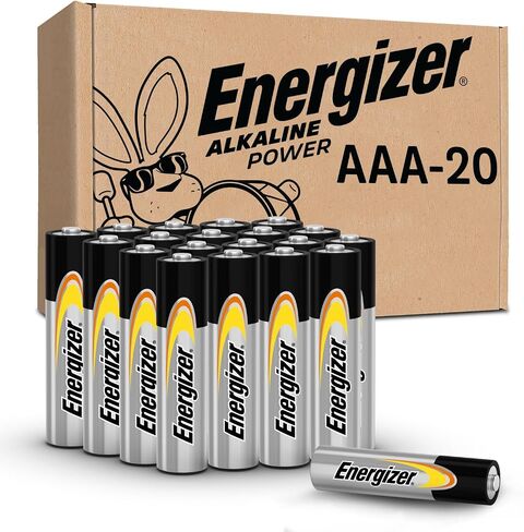 Energizer Alkaline Power AAA Batteries (20 Pack), Long-Lasting in Kuwait