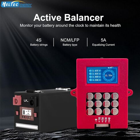 موازن نشط 4S 6S 8S مع عرض الجهد Lifepo4 Equalizer Lipo/LTO جهاز اختبار جهد البطارية (4S Lifepo4 lipo) in Kuwait