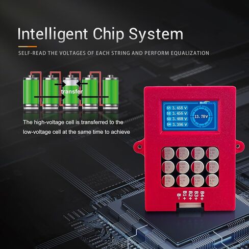 موازن نشط 4S 6S 8S مع عرض الجهد Lifepo4 Equalizer Lipo/LTO جهاز اختبار جهد البطارية (4S Lifepo4 lipo) in Kuwait