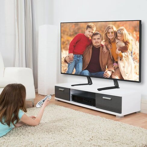 ELIVED Universal Table Top TV Stand for Most 27-55 Inch Flat/Curved TVs | TV Base Height Adjustable Legs Stand, Replacement TV Feet Holds up to 88lbs, Max VESA 800x400mm in Kuwait