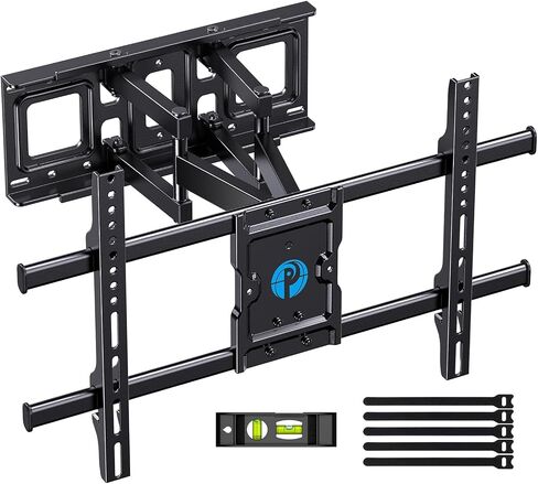 Pipishell Full Motion TV Wall Mount for Echo Show 21/15 and 13-43 Inch Flat Curved Screen TVs & Monitors, Max VESA 200x200mm up to 44lbs, TV Mount Wall Bracket with Rotation Swivel Tilt Extension in Saudi Arabia