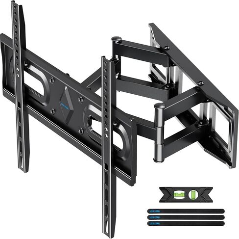 Full Motion TV Wall Mount 24 inch Studs for Most 42-86 Inch TVs, Adjustable TV Wall Mount Swivel and Tilt, Loading 110 LBS, Max VESA 600x400mm, Fits 16", 18", 24" Studs in Kuwait
