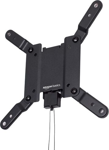 Amazon Basics Full Motion Articulating TV Wall Mount, with Swivel and Tilt, for 26" to 55" TVs and Flat Panels up to 80 Lbs, VESA Compatible, Single Stud, Black in Kuwait