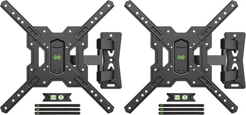 USX MOUNT UL Listed Full Motion TV Mount, Swivel Articulating Tilt TV Wall Mount for 26-65 Inch LED, 4K, Wall Mount Bracket with VESA 400x400mm Up to 77lbs, Perfect Center Design -XMM006-1 in Kuwait