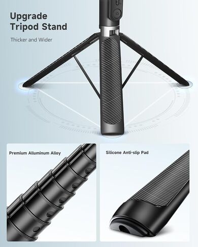 71" Phone Tripod & Selfie Stick, Portable All in One Extendable Cell Phone Tripod Stand, with Wireless Remote Control for iPhone/Samsung/Android/Camera in Saudi Arabia
