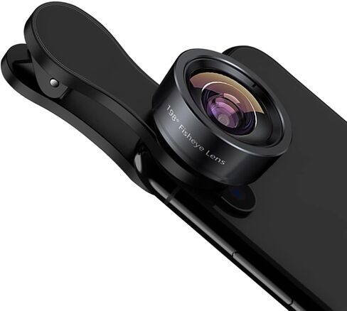 KEYWING 3in1 Phone Camera Lens Kit Fisheye+Wide Angle+Macro Lens for iPhone | 198° Fish Eye Lens + 120° Super Wide-Angle Lens + 20x Macro Lens for iPhone 6 7 8 X Pro Samsung Android Smartphone in Saudi Arabia