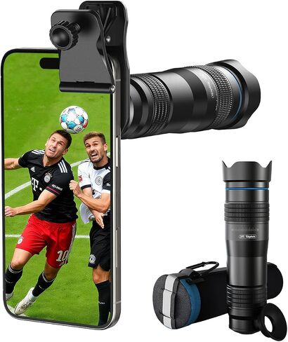 MIAO LAB 28X HD Telephoto Lens for iPhone/Samsung/Android | High Power Telephoto Camera Lens, Universal Smartphone Compatibility in Saudi Arabia