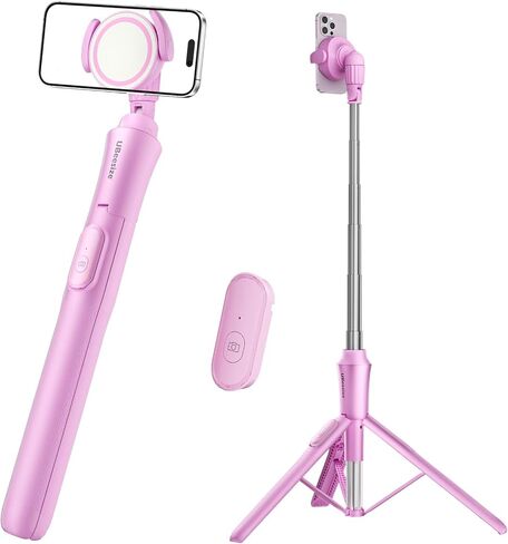 UBeesize 72'' Magnetic Tripod for iPhone with Remote, Extendable Cell Phone Tripod Stand, Compatible with MagSafe, Selfie Stick Tripod for iPhone 15 14 13 12 11 Series and Android Phones in Saudi Arabia