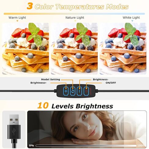 Overhead Camera Mount with Ring Light, Flexible Articulating Phone Arm Stand Compatible with iPhone, Logitech Webcam, Desk Tripod for YouTube Live Stream Cooking Nail Video Recording in Saudi Arabia