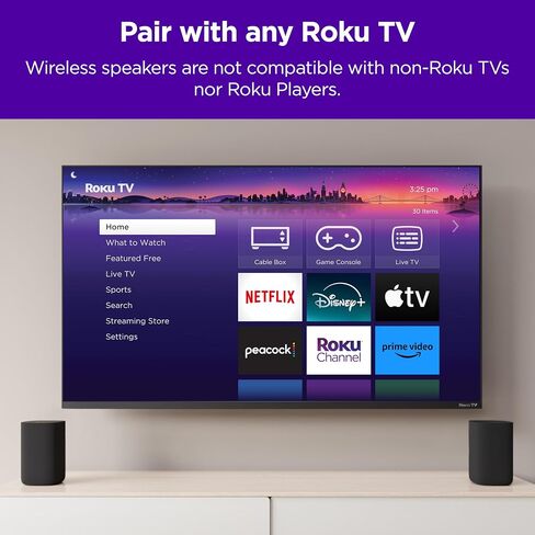Roku Wireless Speakers, Set of 2 (Pack of 1) in Saudi Arabia