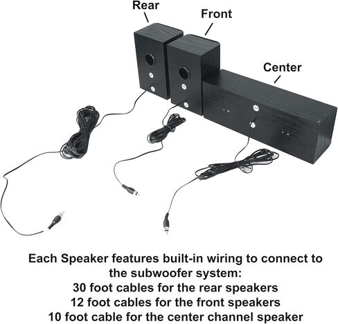 Rockville HTS820 5.1-Channel Bluetooth Home Theater System, 8" Subwoofer in Saudi Arabia