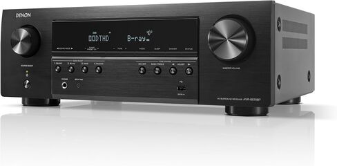 Denon AVR-S570BT 5.2 Channel AV Receiver - 8K Ultra HD Audio & Video | Enhanced Gaming Experience, Wireless Streaming via Built-In Bluetooth, (4) 8K HDMI Inputs, Supports eARC, HD Setup Assistant in Saudi Arabia