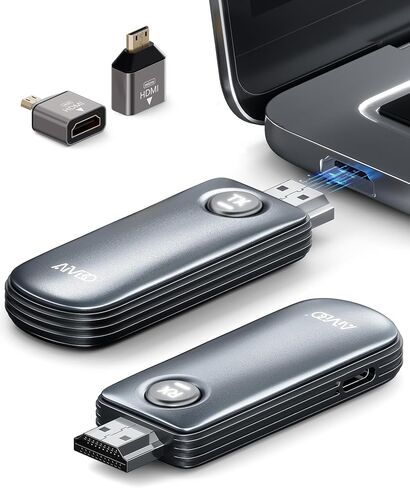MpioLife HDMI Wireless Transmitter and Receiver, 4K Input 1080P@60Hz Output Video/Audio Extender Kit, 5GHz Low Latency Plug & Play Casting for Laptop PC Camera STB to TV Projector Monitor, 165FT/50M in Saudi Arabia