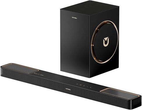 ULTIMEA 3.1.2ch Sound Bar with 6.5 inch Subwoofer, Dolby Atmos | Surround Sound System for TV for Home Theater, Sound Bar for Smart TV, Soundbar with BT 5.4, HDMI eARC, Skywave F30 Boom in Saudi Arabia