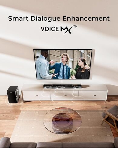 ULTIMEA 3.1.2ch Sound Bar with 6.5 inch Subwoofer, Dolby Atmos | Surround Sound System for TV for Home Theater, Sound Bar for Smart TV, Soundbar with BT 5.4, HDMI eARC, Skywave F30 Boom in Saudi Arabia