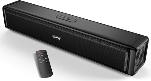 Saiyin 24" Sound Bar, Center-Channel Surround Soundbar System for Smart TV | Detachable Design, Supports TV-ARC/Optical, AUX/Bluetooth 5.3 Input, Compatible with Fire TV Remote, Wall-mountable in Saudi Arabia
