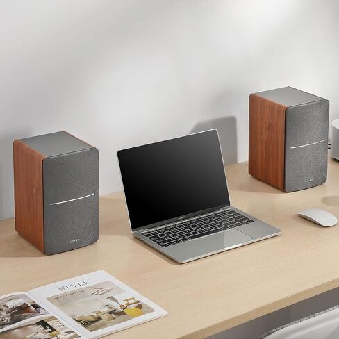 Edifier R1280T Powered Bookshelf Speakers - 2.0 Active Near Field Studio Monitor Speaker - Wooden Enclosure - 42 Watts RMS Power in Kuwait