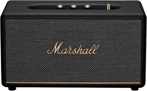Marshall Stanmore III Bluetooth Home Speaker - Loud Stereo Sound with Bass and Treble Controls | Plug-in Powered | Record Player Compatible | RCA and 3.5mm Aux Inputs - Black in Kuwait