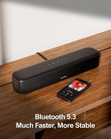 ULTIMEA 7.1ch Virtual Surround Sound Bar, Sound Bar for Smart TV with 4 Surround Speakers, Peak Power 330W, Surround Sound System for TV, App Control, TV Soundbar with Subwoofer, Opt/AUX/BT, Aura A40 | with 4 Surround Speakers, Peak Power 330W, App Contro in Saudi Arabia