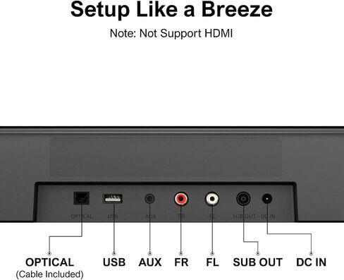 ULTIMEA 7.1ch Sound Bar w/Subwoofer, Virtual Surround System for Smart TV | Home Theater Soundbar with 4 Surround Speakers, App Control, Opt/AUX/BT, Aura A40 (2026 Upgraded) in Saudi Arabia