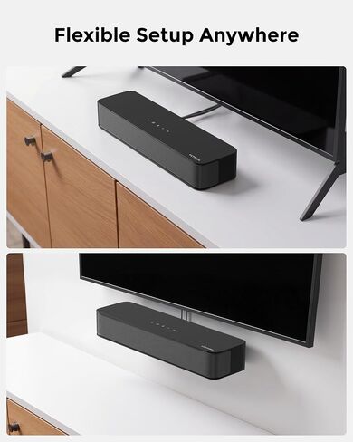 ULTIMEA 2.1ch Sound Bar for TV, Built-in Subwoofer, Stereo Shelf System | Peak Power 132W, App Control, 16 Inches Bluetooth 5.4 TV Speakers, for PC, All-in-one, Opt/AUX/Wall Mount, Poseidon M20 Pro in Saudi Arabia