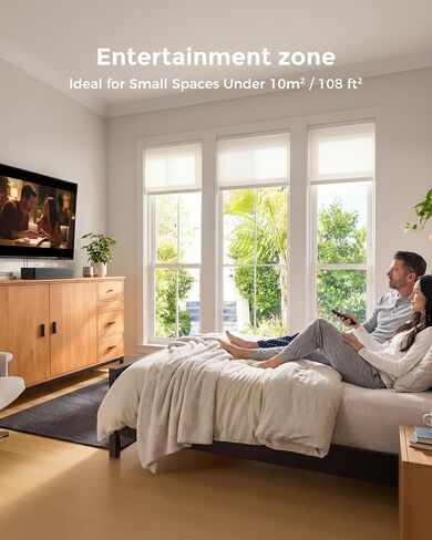 ULTIMEA 2.1ch Sound Bar for TV, Built-in Subwoofer, Stereo Shelf System | Peak Power 132W, App Control, 16 Inches Bluetooth 5.4 TV Speakers, for PC, All-in-one, Opt/AUX/Wall Mount, Poseidon M20 Pro in Saudi Arabia