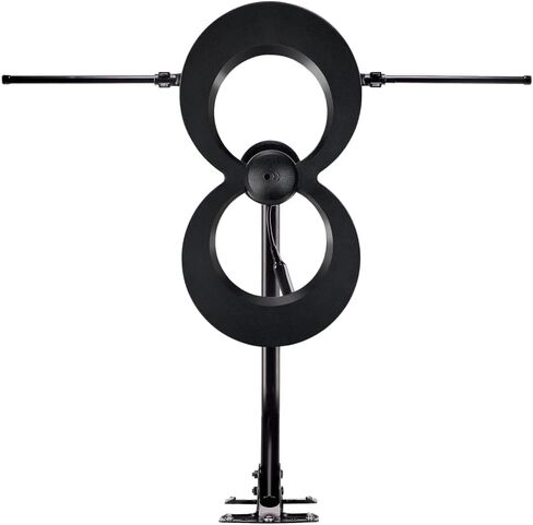Antennas Direct ClearStream 2V Indoor Outdoor TV Antenna UHF VHF Multi-Directional, 60+ Mile Range, 4K 8K UHD, NEXTGEN TV – w/Reflector, 20-inch Mast in Saudi Arabia