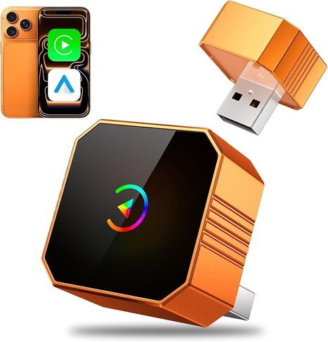 Aimoon 2026 Upgraded Wireless CarPlay Adapter for iPhone＆Android, Car Play Mini Wired to Wireless Adapter for CarPlay ＆Android Auto Plug and Play Stable Connection & No Latency for iPhone iOS 10+ in Saudi Arabia