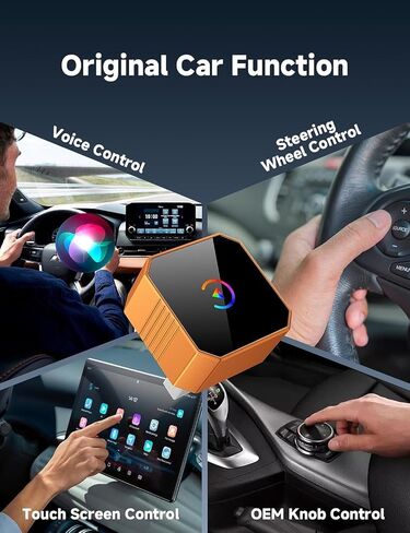 Aimoon 2026 Upgraded Wireless CarPlay Adapter for iPhone＆Android, Car Play Mini Wired to Wireless Adapter for CarPlay ＆Android Auto Plug and Play Stable Connection & No Latency for iPhone iOS 10+ in Saudi Arabia