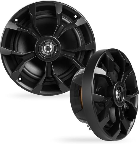 BELVA BBMS8B 8" 2-Way 500W Peak (250W RMS) Black Marine Coaxial Speakers for Marine/ATV/Motorcycle/Powersports in Kuwait