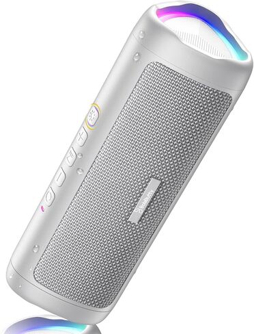 Bluetooth Speaker, 20W HD Sound, Portable Wireless, IPX5 Waterproof, Up to 24H Playtime, TWS Pairing, for Home/Party/Outdoor/Camping/Beach Essentials, Electronic Gadgets, Birthday Gift (Black) in Kuwait
