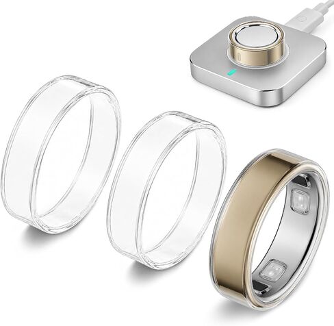 3 Pack Clear Ring Cover Compatible with Oura Ring 5 | 0.5mm Ultra-Thin Ring Protector Case, Transparent Scratch Resistant TPU Smart Ring Cover Accessories for Women Men in Saudi Arabia